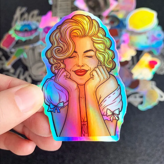 Holographic sticker