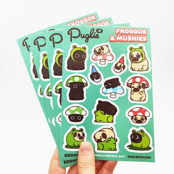 Custom kiss cut sticker sheet