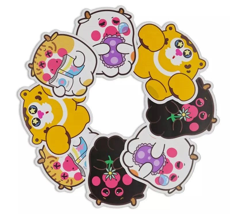 waterproof die cut sticker