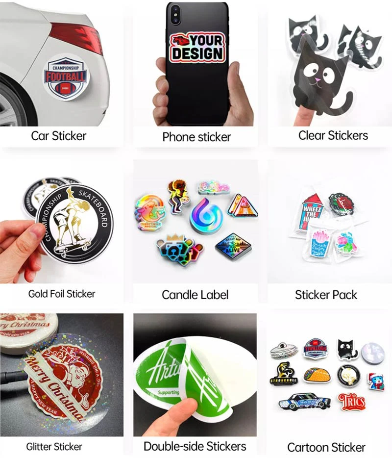full color die cut sticker