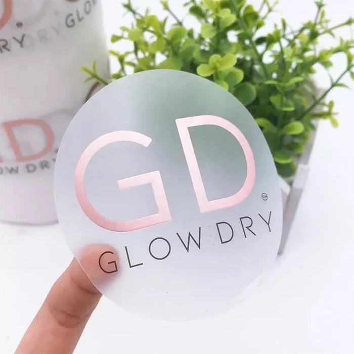 CLear Gold Foil Sticker