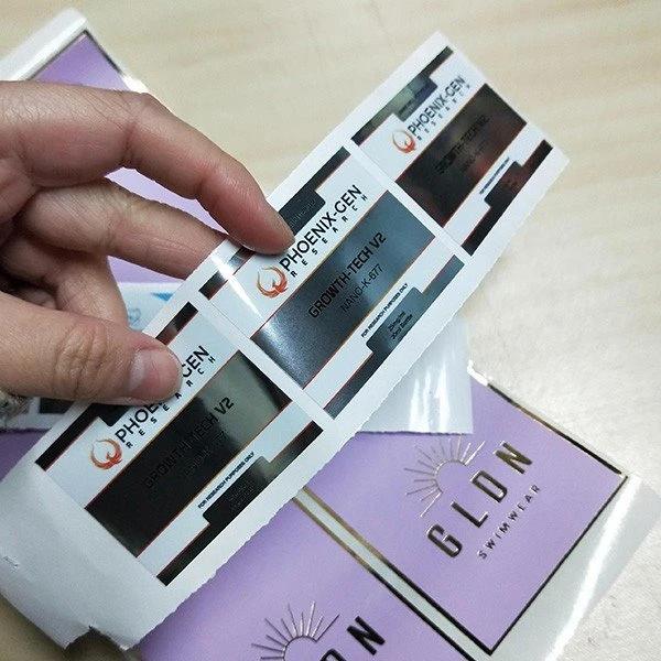 Shiny Metallic Logo Stickers